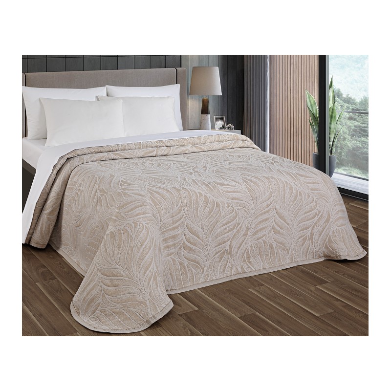 Bedspread Loaf Beige 240x260 cm