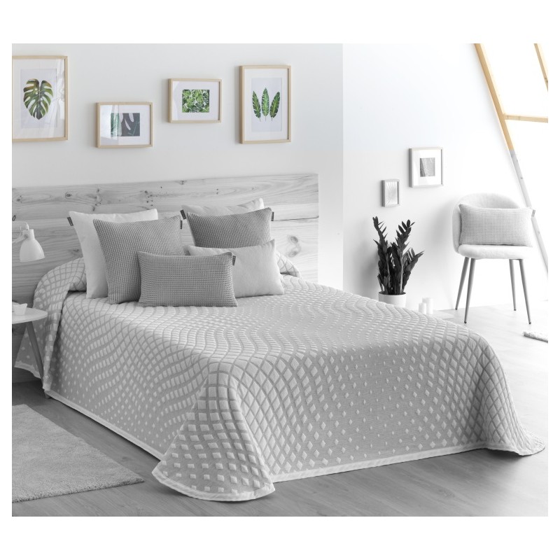 Bedspread Cesar Gris 250x270 cm