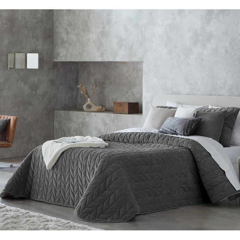 Bedspread Arum Gris 180x270 cm