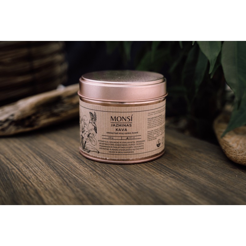 Aromātiskā svece Monsi, Jasmine + kafija