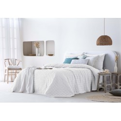 Bedspread Lares Blanco 250x270 cm, 2 pillow cases included