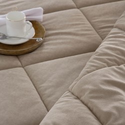 Lovatiesė Anelka Camel 235x270 cm velvetas